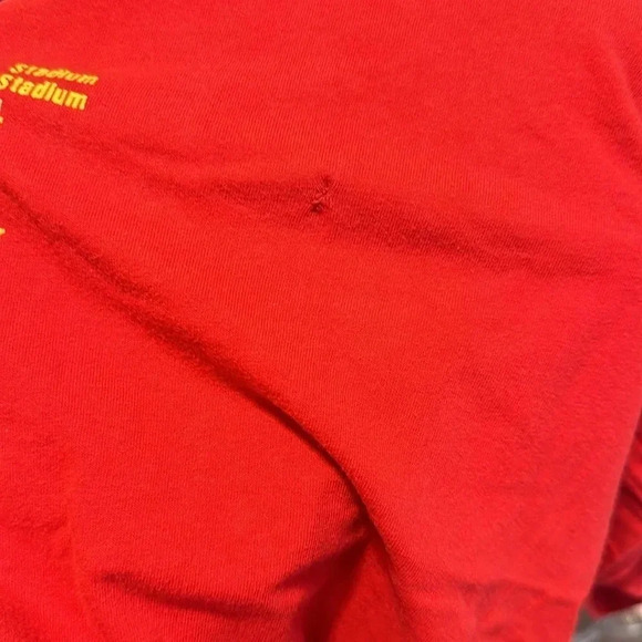 Beatles American Tour 1964 Red Shirt Vintage MED Short Sleeve - Picture 7 of 7